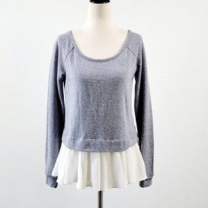 NWOT- CHELSEA SKY  layered-look knit  top Sz S